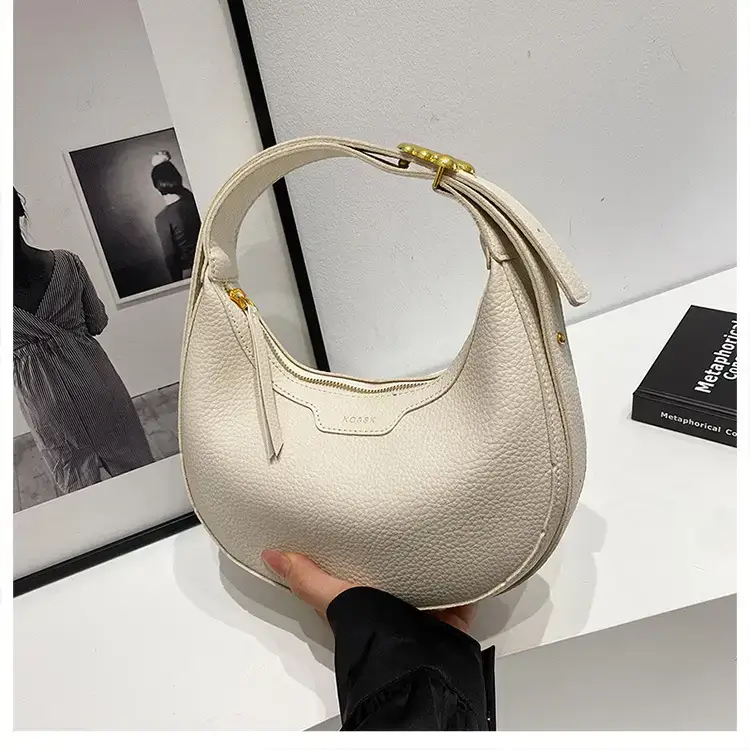 Women's Half Moon Bag Brown Shoulder Crossbody Casual 2024 — feature 24