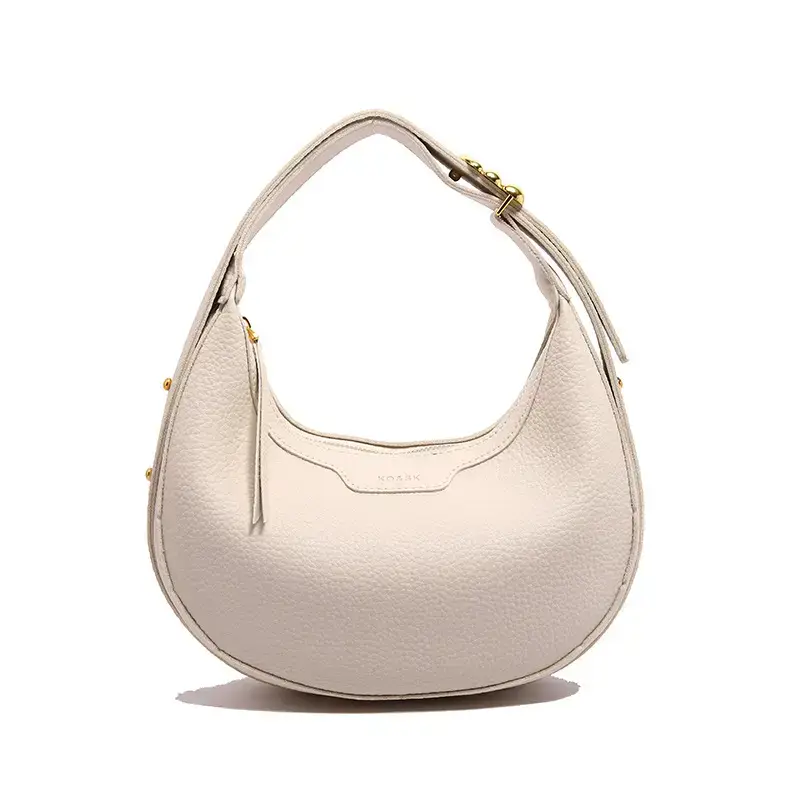 Women's Half Moon Bag Brown Shoulder Crossbody Casual 2024 - Image 2