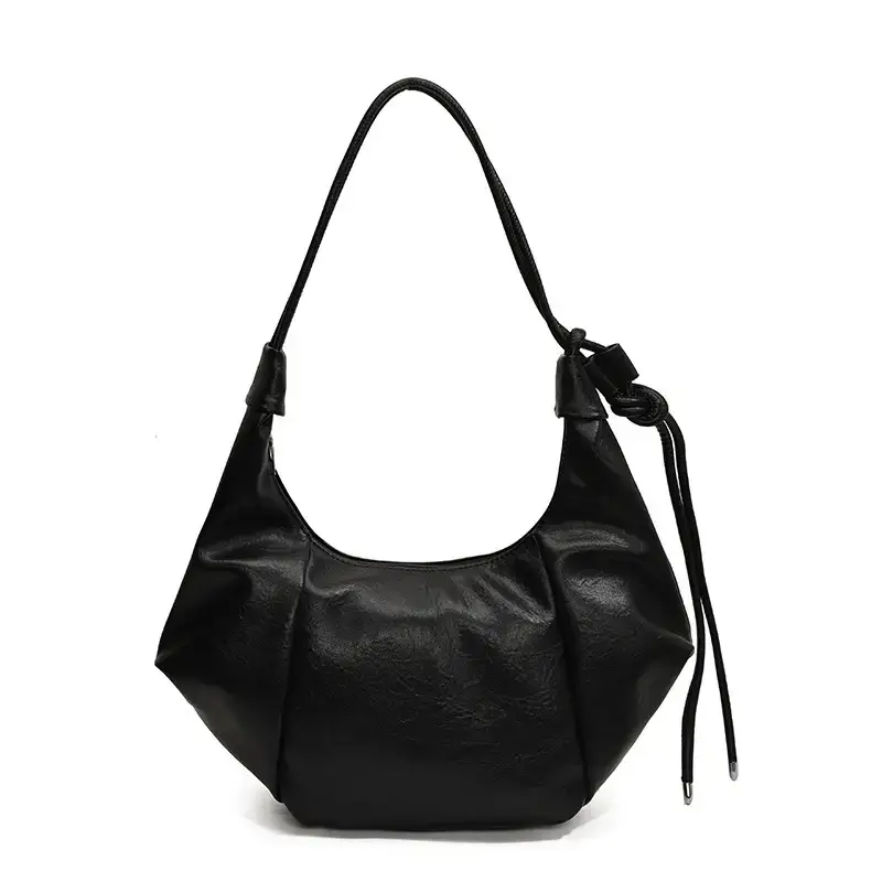 Vintage Brown Leather Shoulder Bag for Women - Image 9