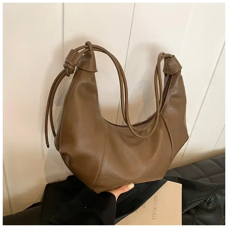 Vintage Brown Leather Shoulder Bag for Women — feature 18