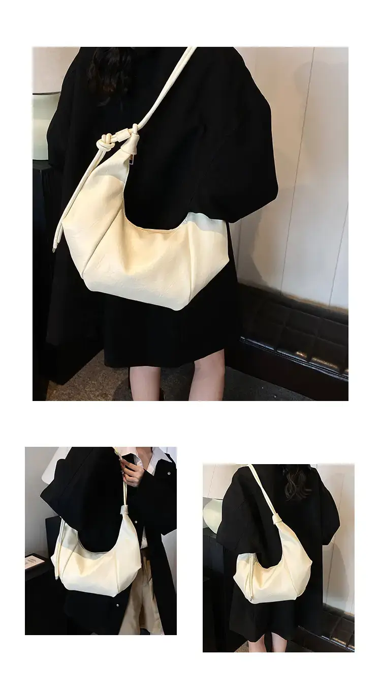 Vintage Brown Leather Shoulder Bag for Women — feature 5
