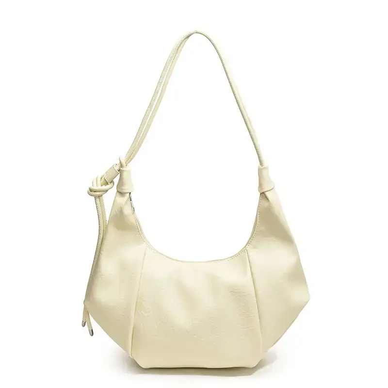 Vintage Brown Leather Shoulder Bag for Women - Image 4