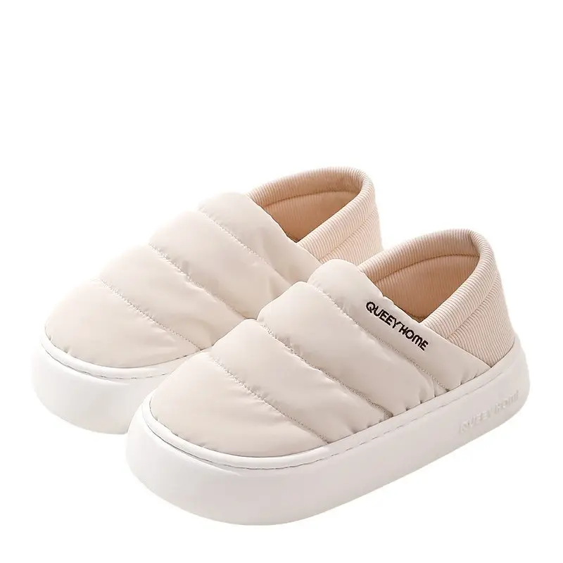 Women's Cotton Slippers for Autumn and Winter, Non-Slip, 2026 New Model, Indoor Home Warm Slippers with Heel Coverage, Thick-Soled Waterproof Cotton Shoes for Men - Image 8
