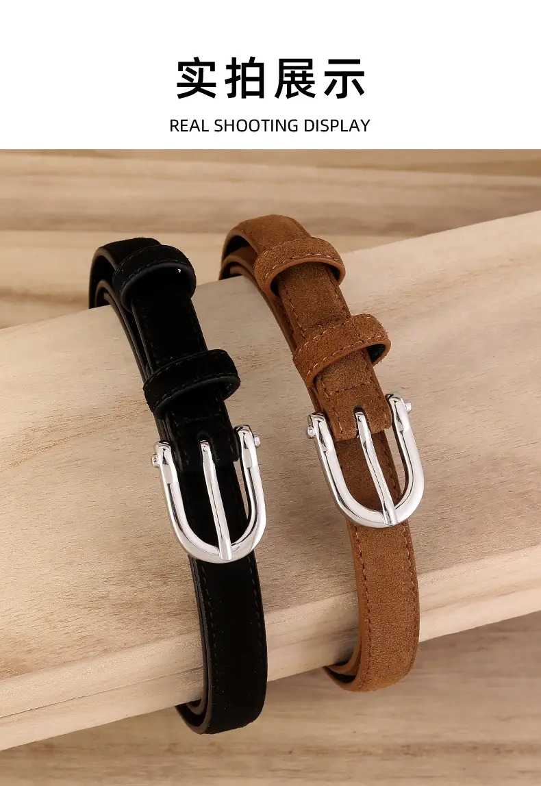 2024 New Pin Buckle Cow Velvet Belt for Women — feature 12