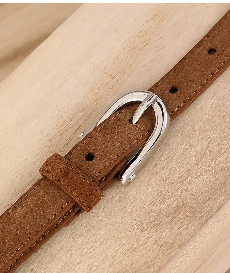 2024 New Pin Buckle Cow Velvet Belt for Women — feature 13