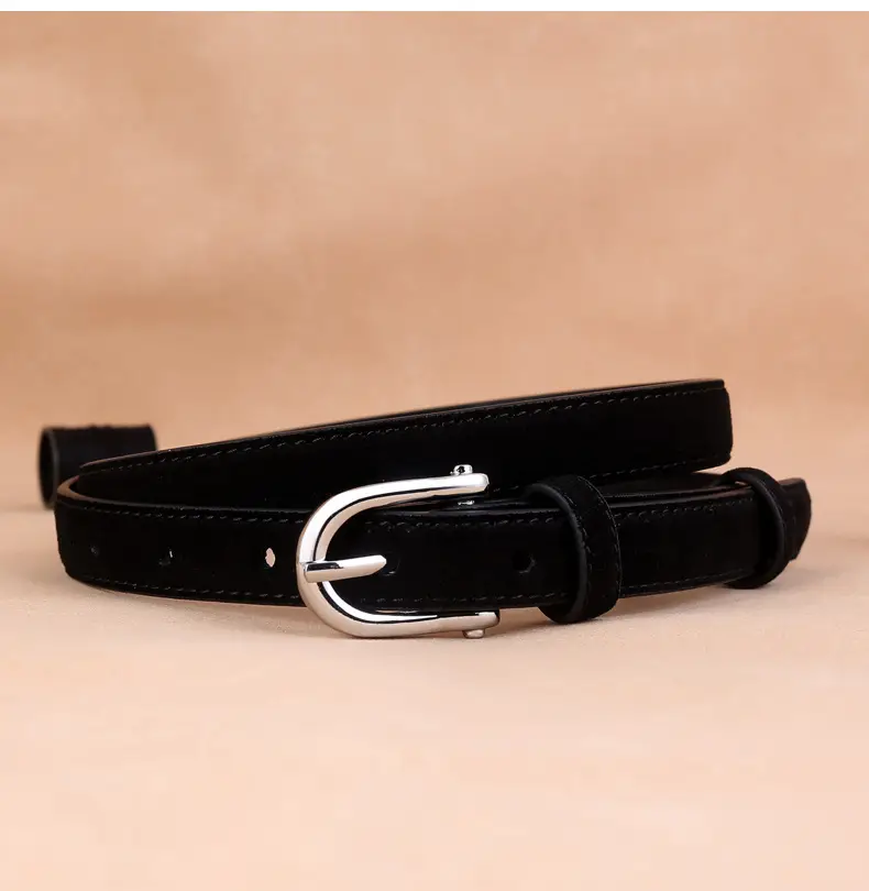 2024 New Pin Buckle Cow Velvet Belt for Women — feature 14