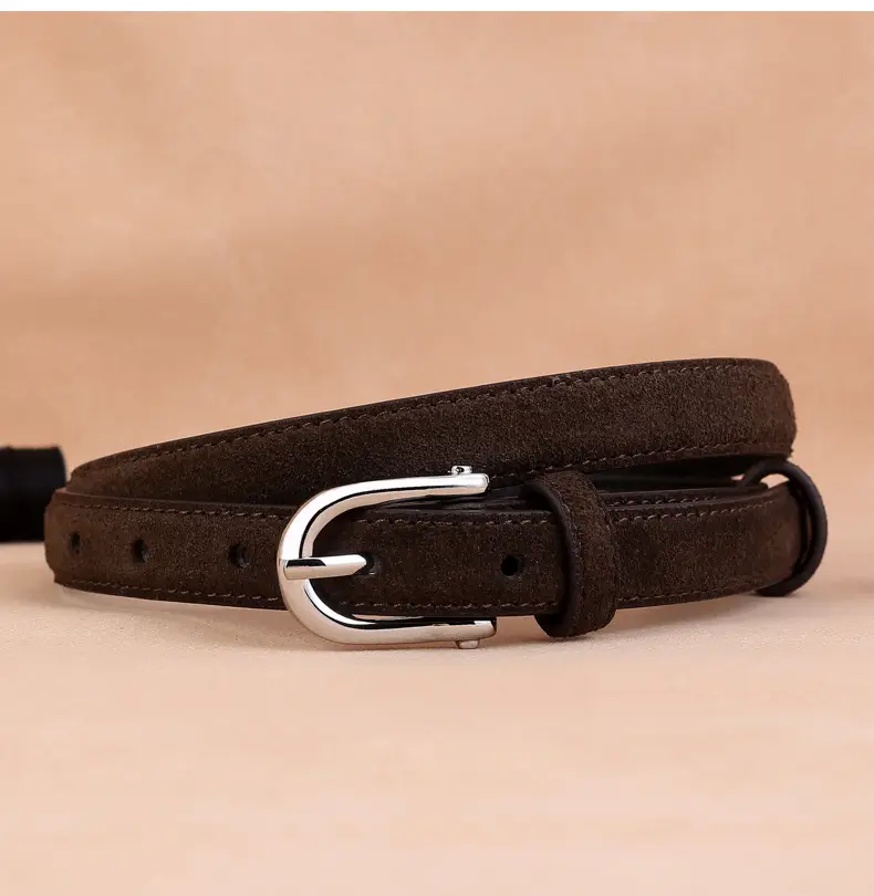 2024 New Pin Buckle Cow Velvet Belt for Women — feature 15