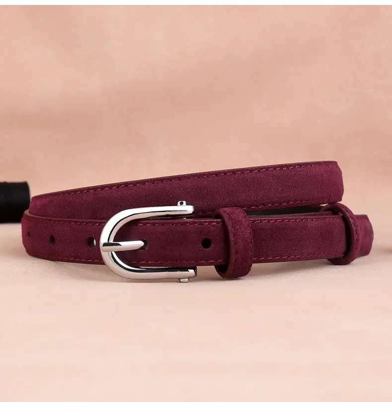 2024 New Pin Buckle Cow Velvet Belt for Women — feature 16
