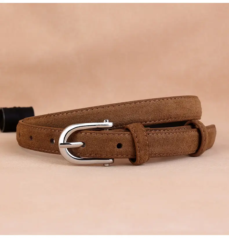 2024 New Pin Buckle Cow Velvet Belt for Women — feature 17