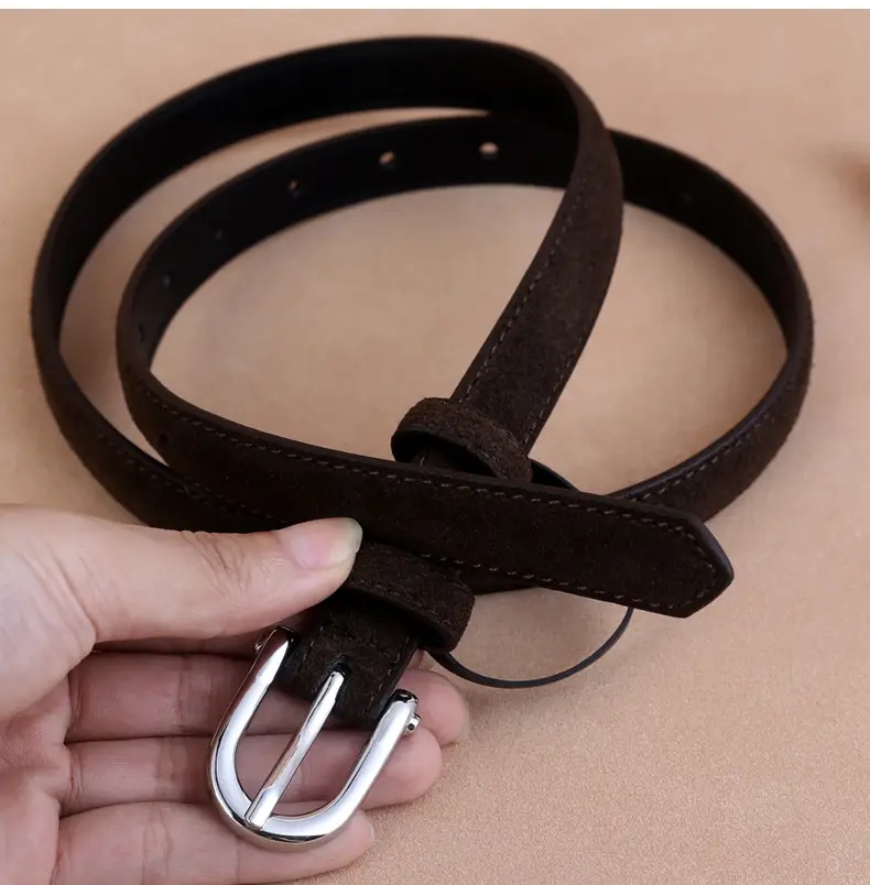 2024 New Pin Buckle Cow Velvet Belt for Women — feature 21