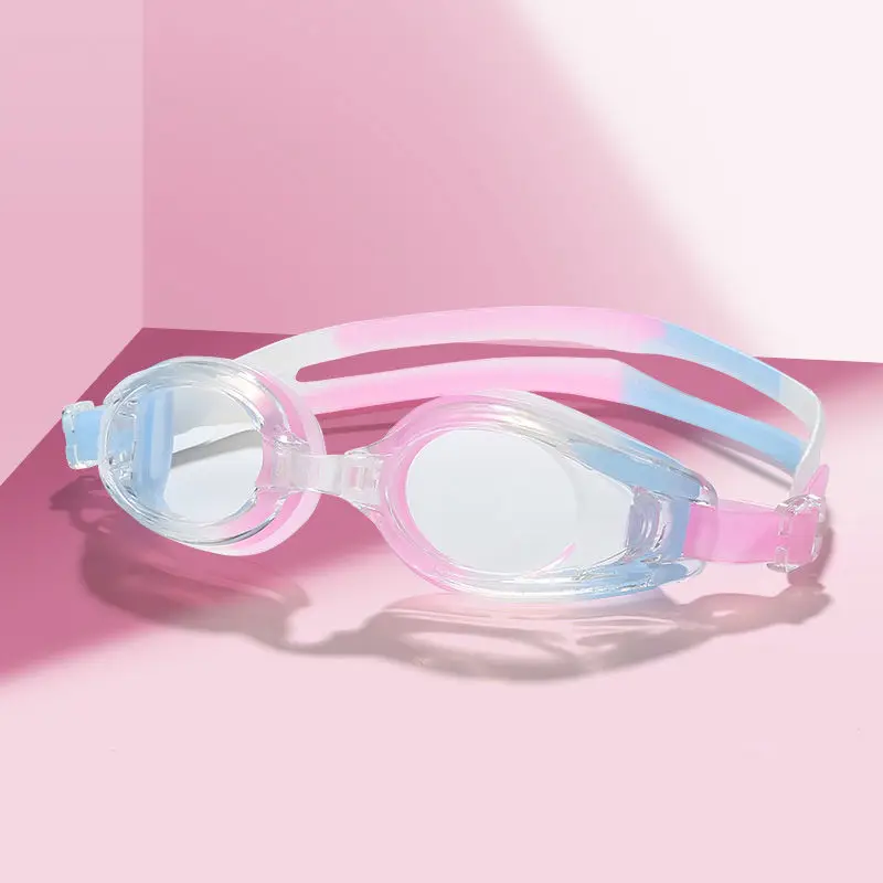 Qi Lang Adult Swimming Goggles HD Flat Light Waterproof Anti-fog Swimming Goggles for Unisex Training Necessary Goggles