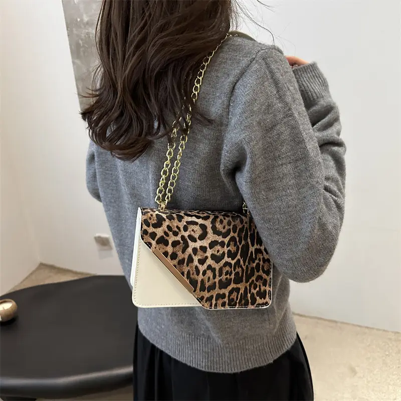 Leopard Print Crossbody Bag Women 2024 Winter - Image 6