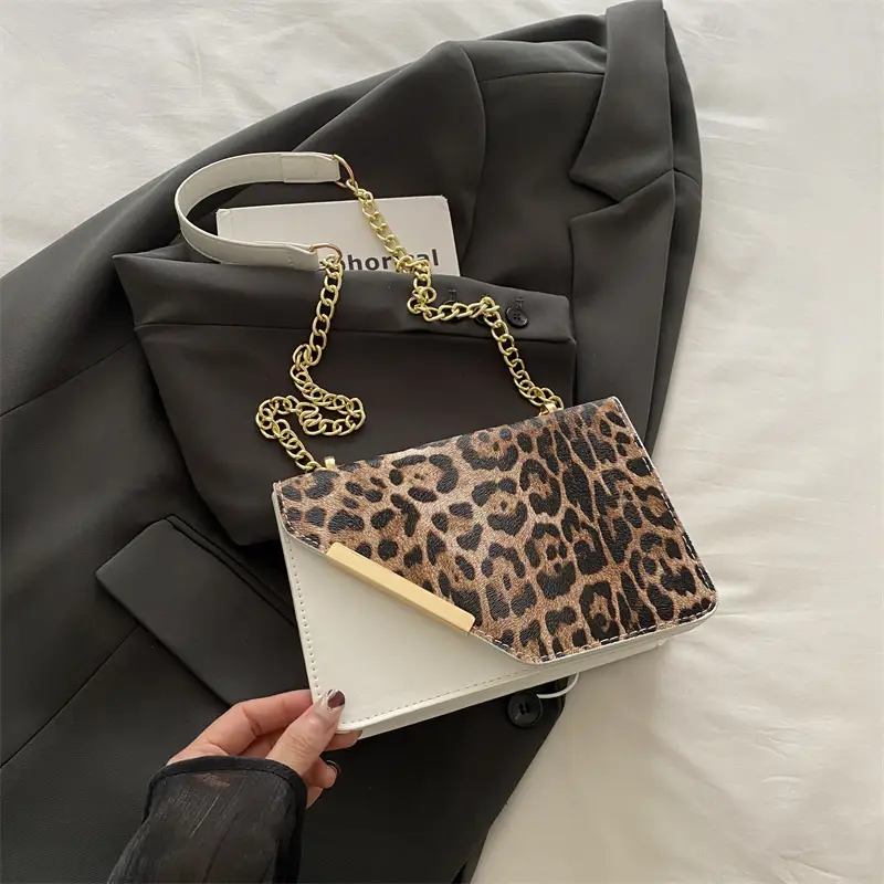 Leopard Print Crossbody Bag Women 2024 Winter - Image 3
