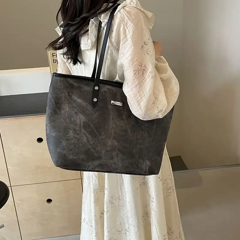 Pink Women's Tote Bag Large Capacity Shoulder Bag - Image 8