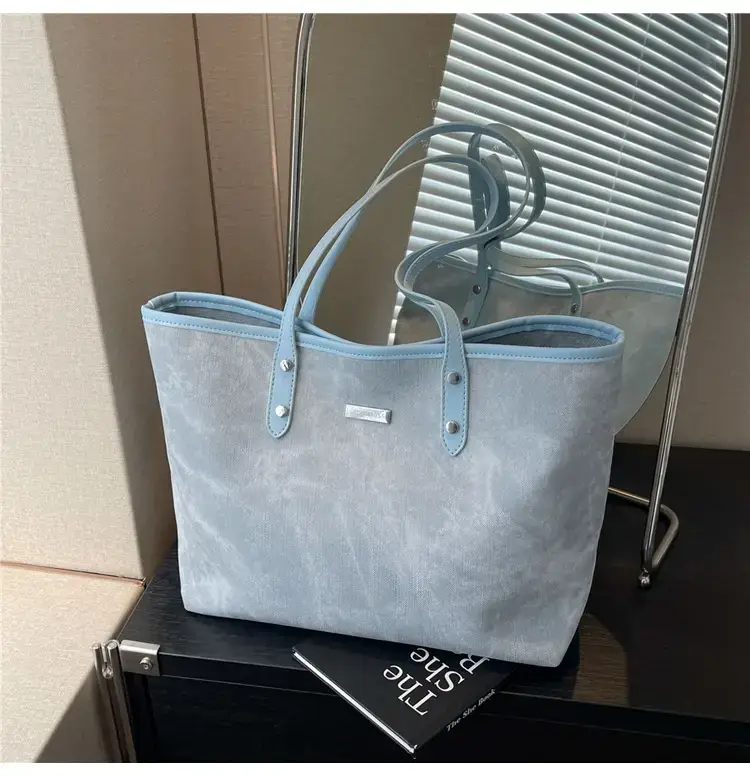 Pink Women's Tote Bag Large Capacity Shoulder Bag — feature 15
