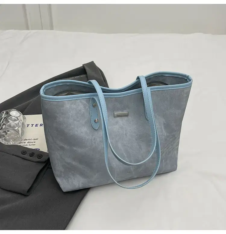 Pink Women's Tote Bag Large Capacity Shoulder Bag — feature 24
