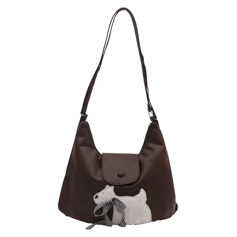 Black Crossbody Bag with Bow Decor for Women - Image 7