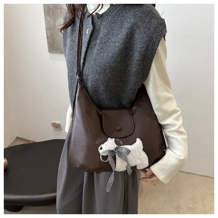 Black Crossbody Bag with Bow Decor for Women — feature 13