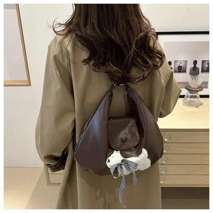 Black Crossbody Bag with Bow Decor for Women — feature 21