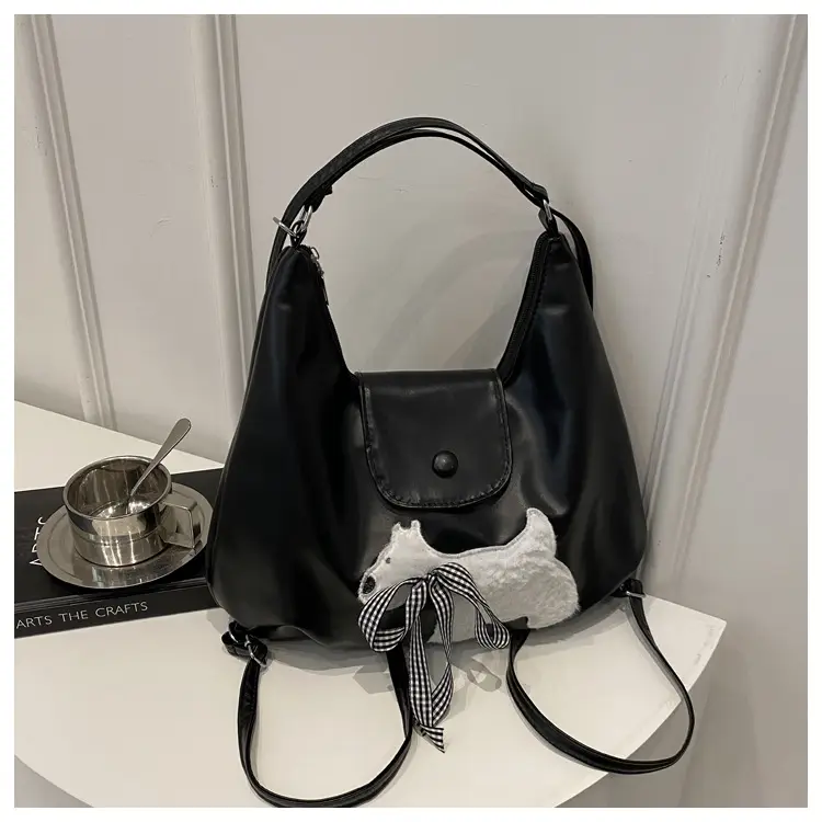 Black Crossbody Bag with Bow Decor for Women — feature 23