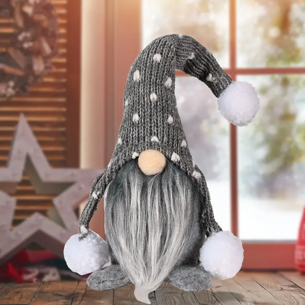 Christmas Rudolph Doll with White Beard Faceless Design - Image 3