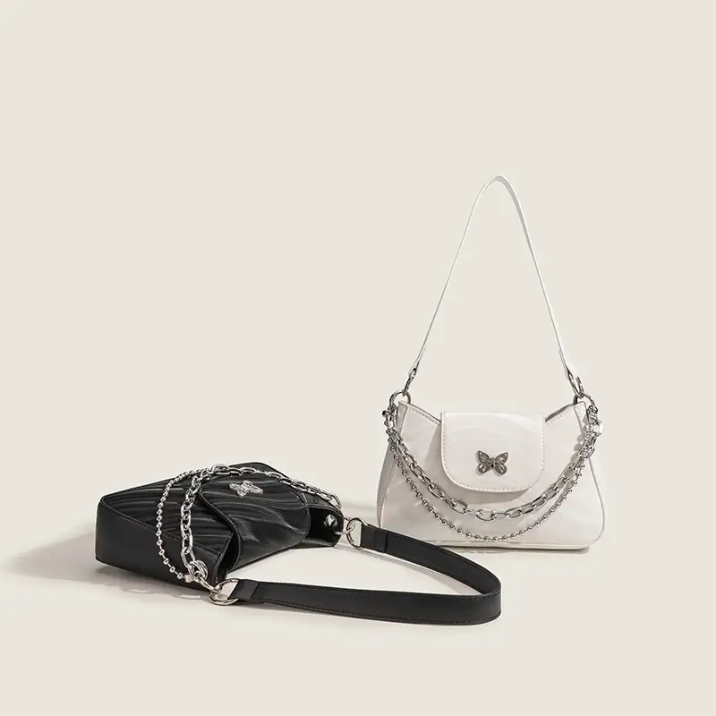 Black Chain Shoulder Bag for Women 2026
