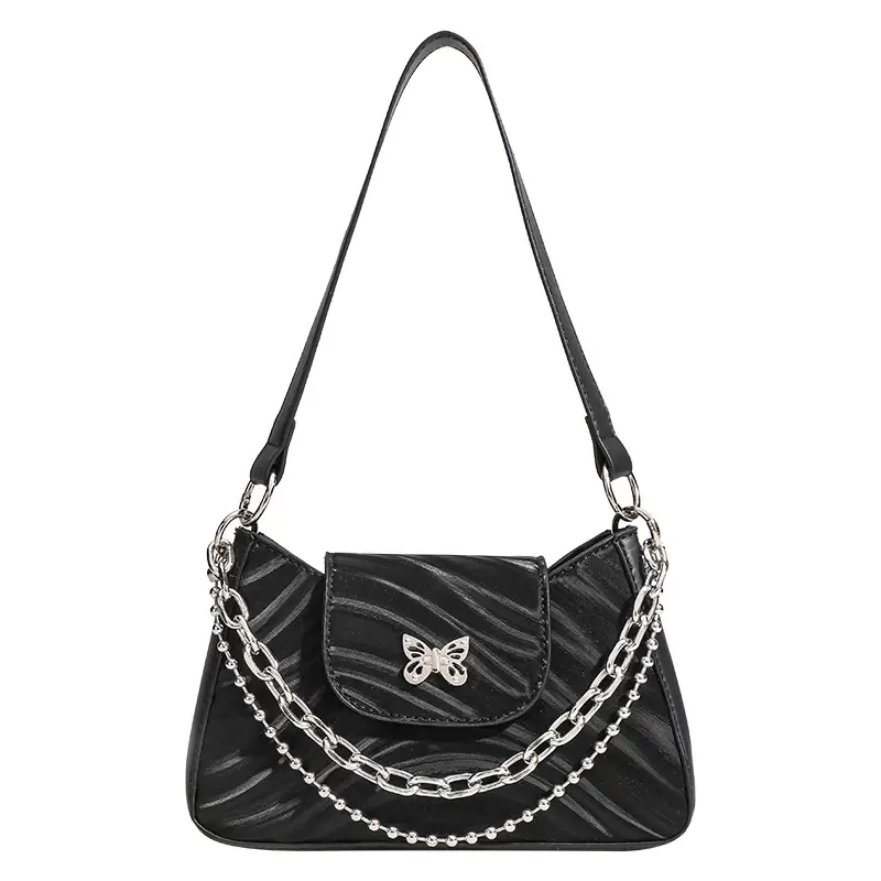 Black Chain Shoulder Bag for Women 2026