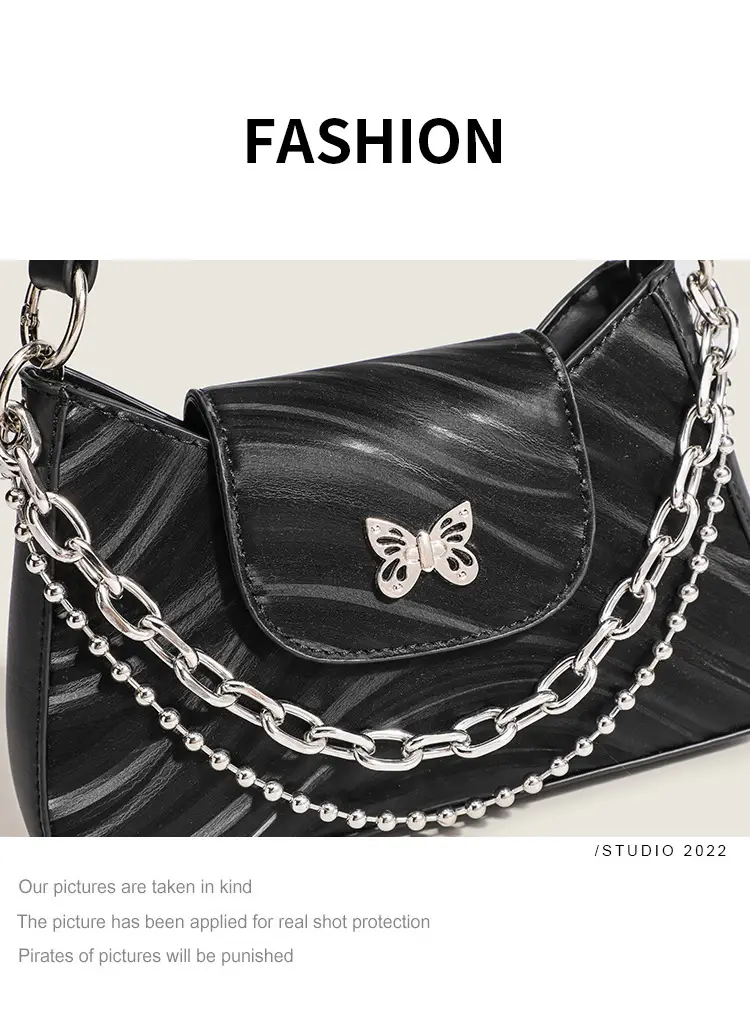 Black Chain Shoulder Bag for Women 2026 — feature 11