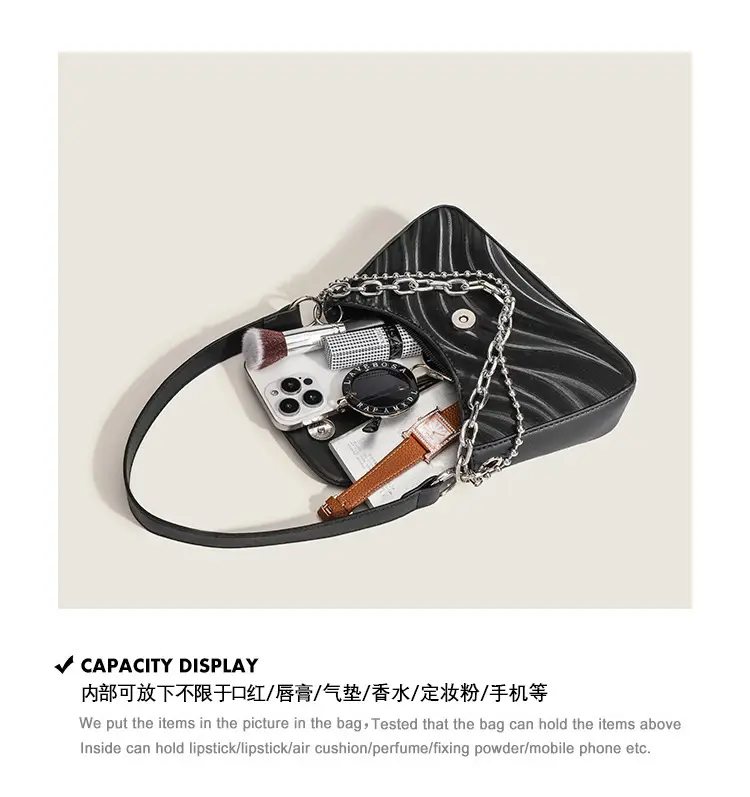 Black Chain Shoulder Bag for Women 2026 — feature 18