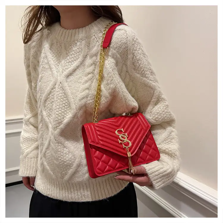 Korean Style White Chain Crossbody Bag for Women — feature 13