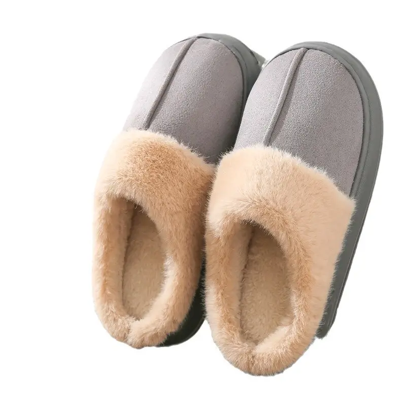 Maillard Cotton Slippers Women's Winter Outfit Slippers Indoor Home Couple's Household Thick-soled Non-slip Warm Cotton Shoes - Image 8