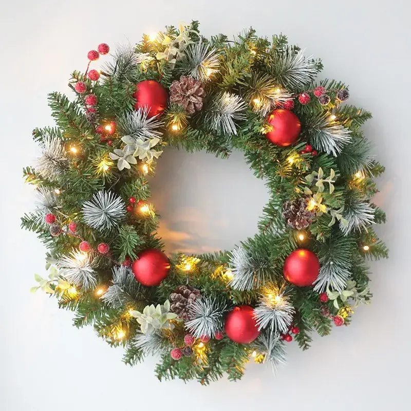 2025 Cross-Border Christmas Garland with Lights - Image 13