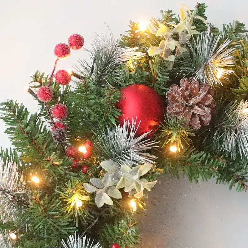 2025 Cross-Border Christmas Garland with Lights - Image 15