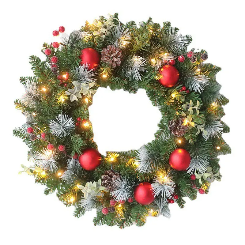 2025 Cross-Border Christmas Garland with Lights — feature 6