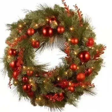 2025 Cross-Border Christmas Garland with Lights - Image 3