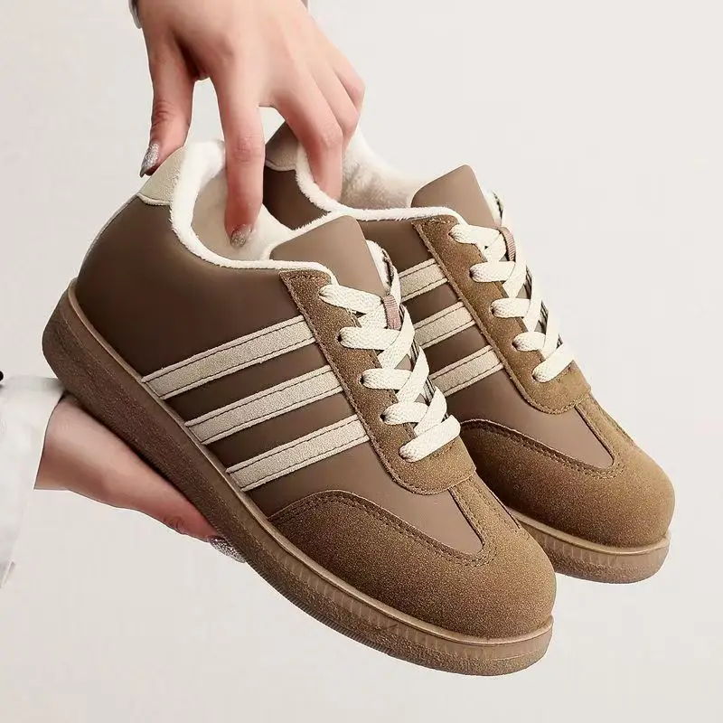 2026 Women's Shoes Winter New Style Non-Slip Soft Sole Lightweight Sports Casual Fleece-Lined Thick-Soled Cotton Shoes - Image 6