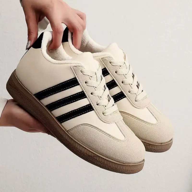 2026 Women's Shoes Winter New Style Non-Slip Soft Sole Lightweight Sports Casual Fleece-Lined Thick-Soled Cotton Shoes — feature 6