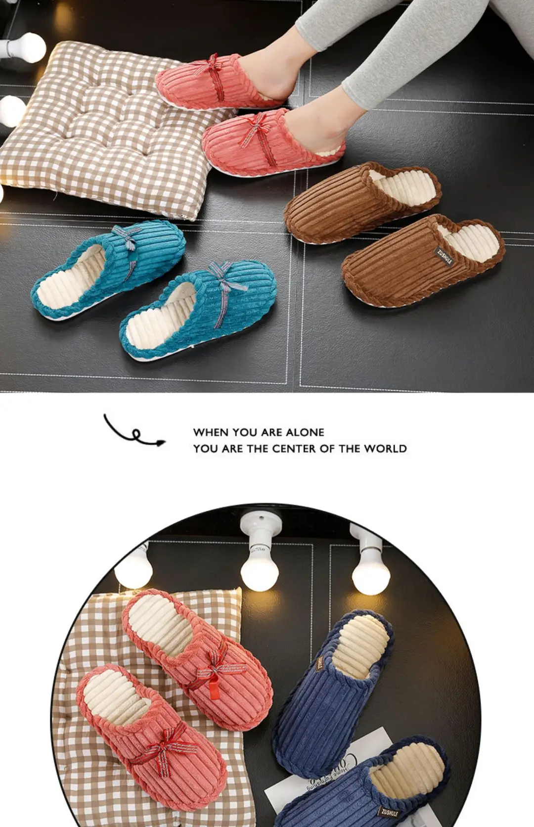 Cotton Slippers Women's Autumn and Winter Indoor Home Yuezi 2024 New Style Household Couple Home Warm Soft Bottom Non-slip Men's — feature 24