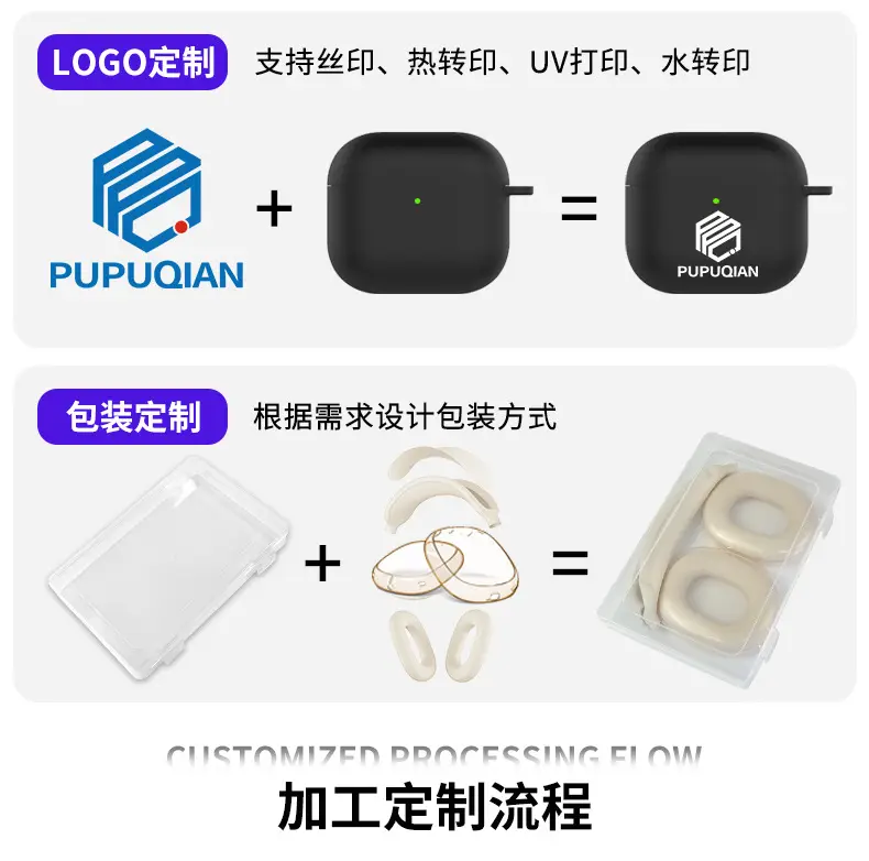 AirPods4 Protective Case Gray Silicone 2.5mm Thick — feature 19