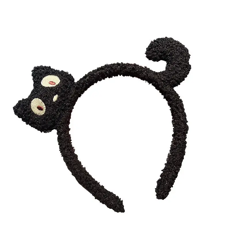 Cute Plush Black Cat Headband for Kids & Adults — feature 5
