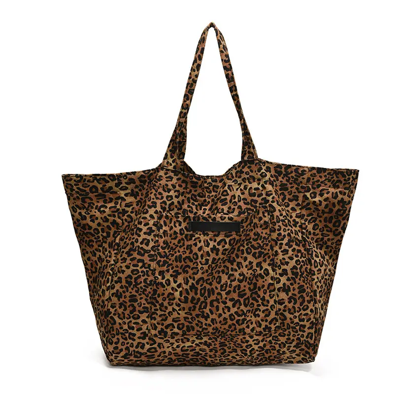 Leopard Print Women's Large Shoulder Tote Bag 2024 - Image 9