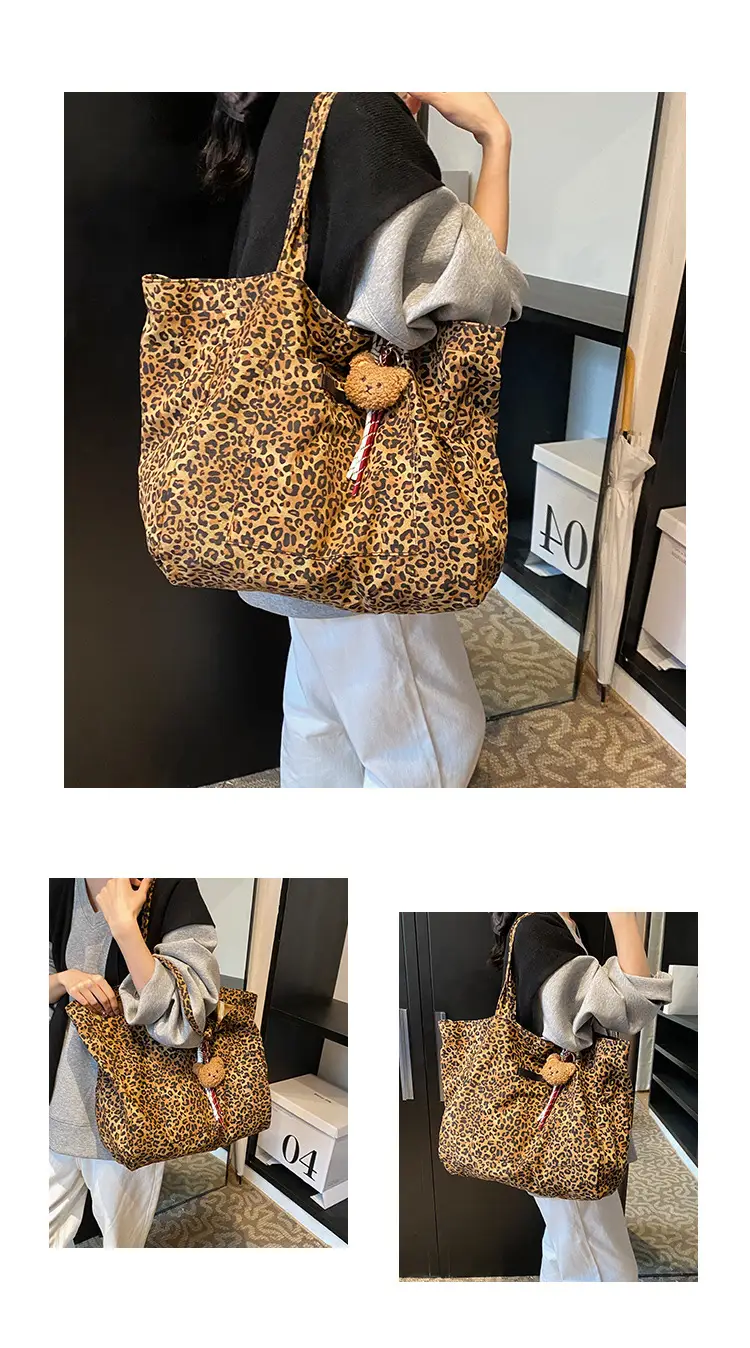 Leopard Print Women's Large Shoulder Tote Bag 2024 — feature 13