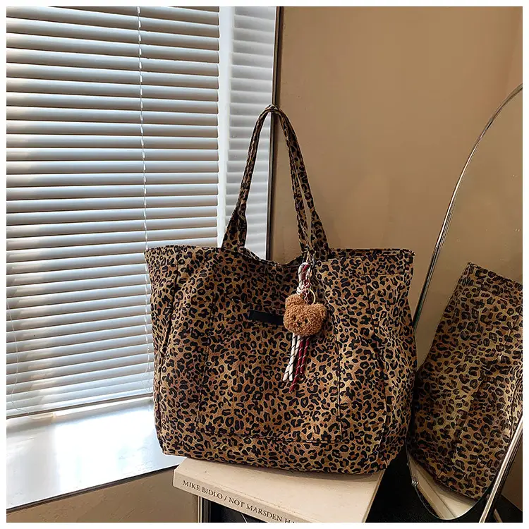 Leopard Print Women's Large Shoulder Tote Bag 2024 — feature 14