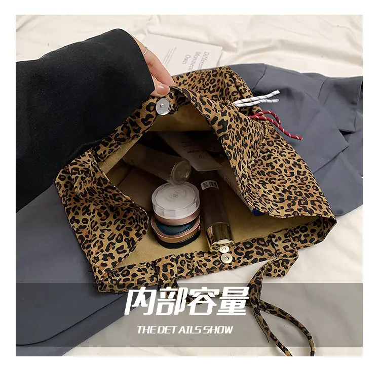 Leopard Print Women's Large Shoulder Tote Bag 2024 — feature 5