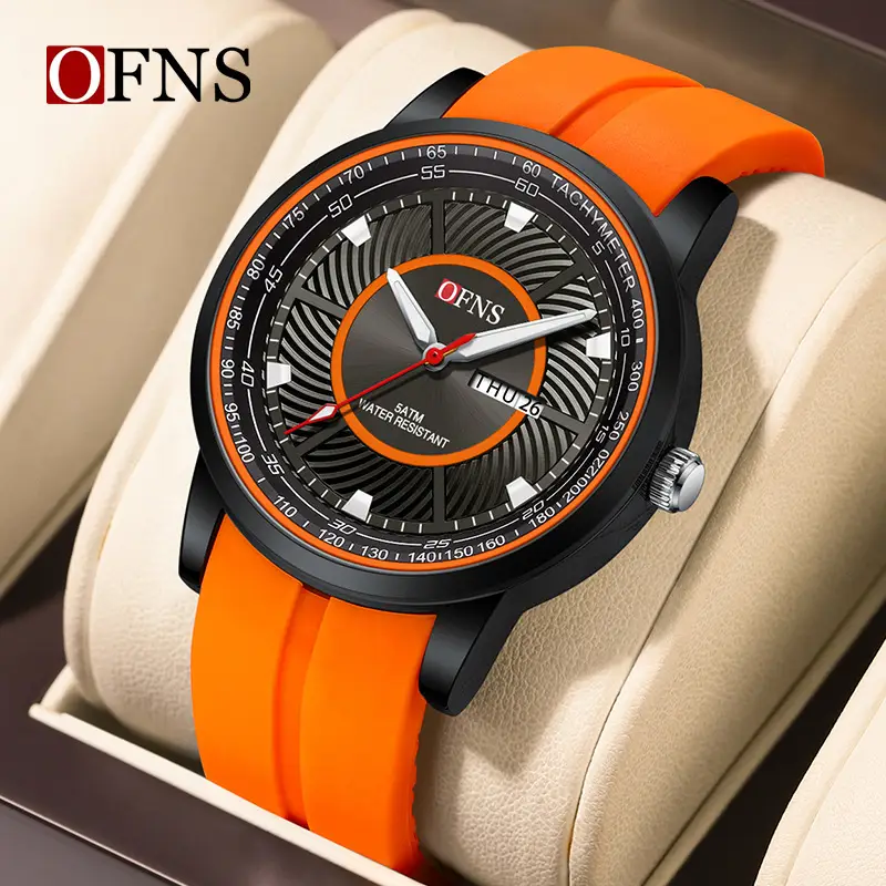 O'Fani Men's Black Waterproof Crossbody Watch - Image 9