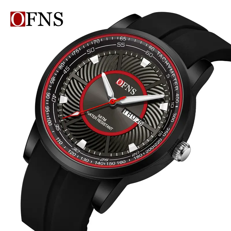 O'Fani Men's Black Waterproof Crossbody Watch - Image 11