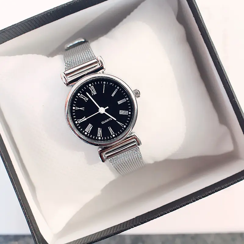 Women's European Style Mesh Watch with White Dial - Image 4