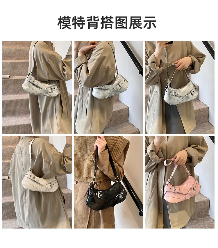 Vintage Silver Metallic Shoulder Bag for Women 2024 — feature 1