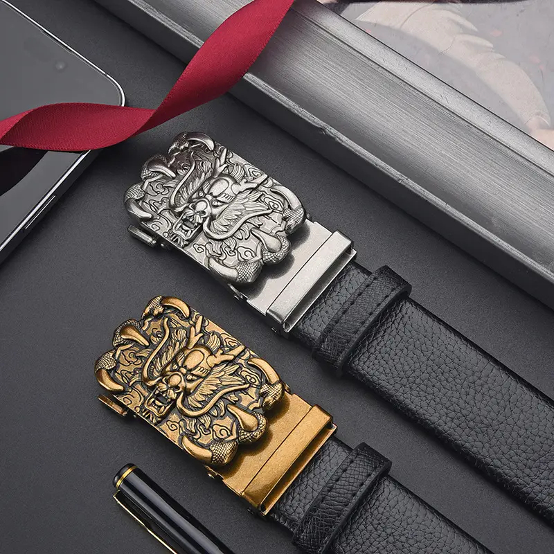 Dragon Claw Genuine Leather Belt for Men - Image 3