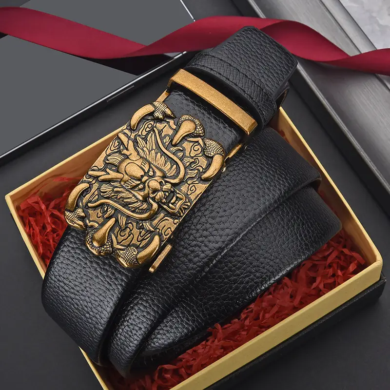 Dragon Claw Genuine Leather Belt for Men - Image 4
